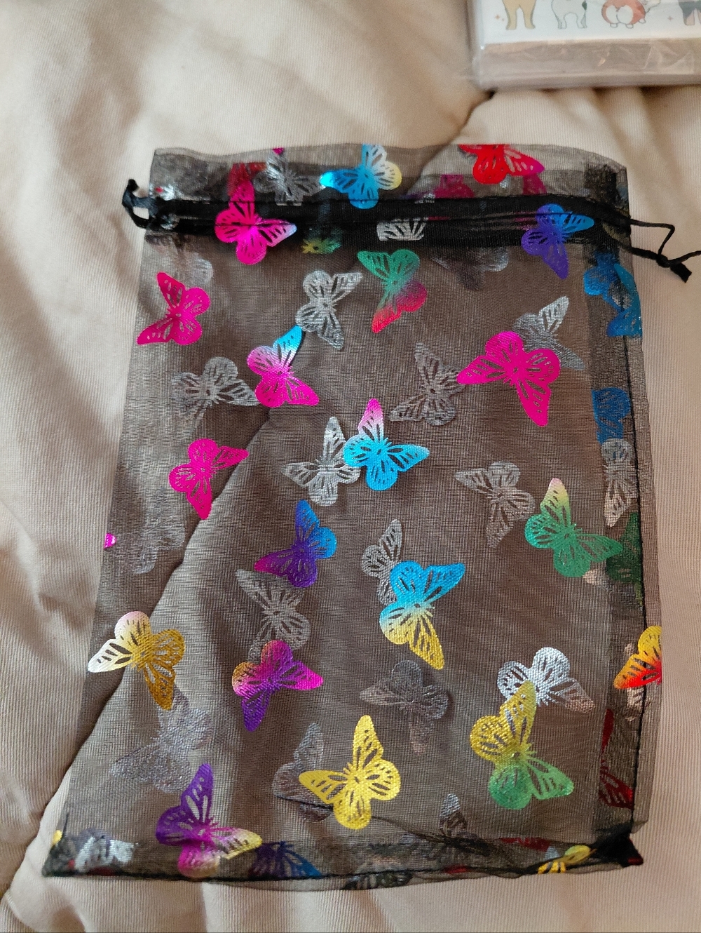 15ct. 5x7 Organza Foil Stamped Butterfly Gift Bags 🦋LAST ONE - Picture 2 of 3